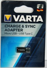 VARTA Charge&Sync Adapter Wärmebild Nachtsicht Lampen Wildkamera Kartenleser | von Micro USB > USB C