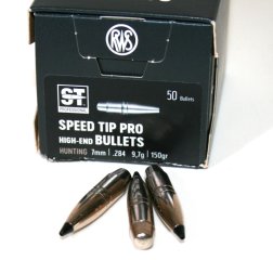 50 Stück NEUE RWS Geschosse - Speed Tip Professional NEU! 7MM .284 - 9,7g / 150gr | hohe Präzision!