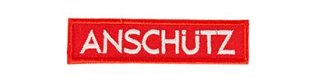 016356, ANSCHÜTZ ANSCHÜTZ - Patch - Logo rot - zum Aufbügeln