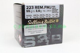 Sellier&Bellot .223 Rem. 55gr. 3,6g 100 Stück 186962