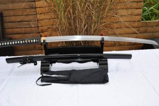 Samurai Schwerter Katana Miyamoto Musashi - scharf, echt & handgeschmiedet - gefaltetes Katana Schwe