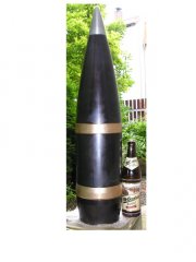 Panzerhaupitze 2000/M109 SCHWARZ TOP ZUSTAND Geschoss 155 mm EX Ausführung