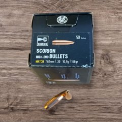 .308 168 gr Scorion Geschosse von RWS Neu