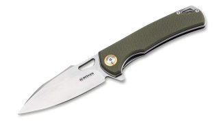 1 x BÖKER MAGNUM SKEKSIS | Einhand Klappmesser 8,3cm Klinge 440er Stahl | grüne G10 Griffschalen NEU