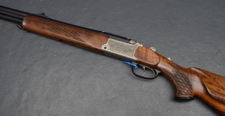 Bockbüchsflinte Blaser BBF 95 Luxus mit Gravur 12/70 & 30-06 sehr gut Handspanner
