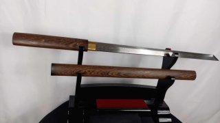Samurai Schwerter Katana Shirasaya Wakizashi - scharf, echt & handgeschmiedet - gefaltetes Katana Sc
