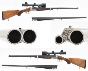 BÜHAG - SUHL Büchsflinte im Kal. 16/70 - 8x57 JRS mit ZEISS ZF 2,5-10x50 Leuchtabs. 56