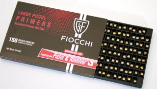 150 St. FIOCCHI BOXER Anzündhütchen LARGE PISTOL L.P. LP 5,33MM 5.33 Primer Zünder - NEU: AB LAGER!