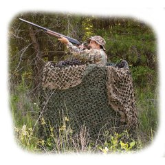 Tarnnetz METERWARE grün/braun 2,4 m breit, länge beliebig - Ansitz-Drückjagd-Deko-Tarnung