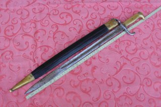 Gewehr Mod.71/84. Bajonett. Mit Sachsen Abnahme Stempel
