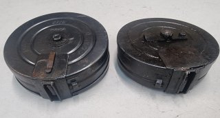 Original 71er Deko-Magazin für russische Maschinenpistole PPsH41 abgeändert. Deko