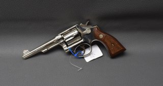 Revolver Smith & Wesson 10-5 Detroit Police Nickel, Kalibher .38 S&W Spec , 5", aus einer Sammlung