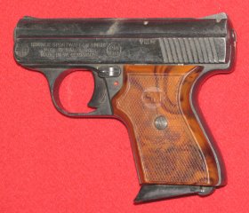 SM Rhöner Schreckschuss- Pistole, eine SM Rhöner MOD. 15 mit der PTB 83/2 in KAL. 8mm