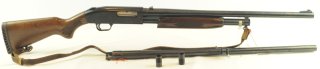 Mossberg Repetierflinte Mod. 500 ; Kal 12/76 60cm ; mit Wechsellauf kal. 12/76 70cm