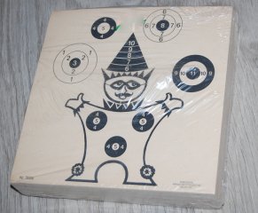 Glücksscheiben "Clown" 20cmx 20cm ca. 100St.