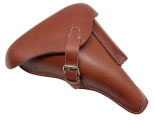 Wehrmacht Luftwaffe Elite Pistolentasche P08, Koffertasche Rindleder braun