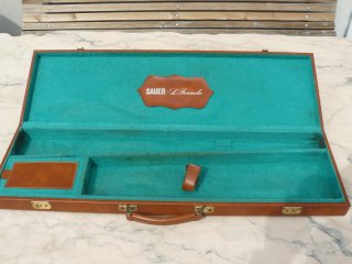 Sauer-Franchi Waffenkoffer, Flintenkoffer, Gewehrkoffer Kunstleder braun