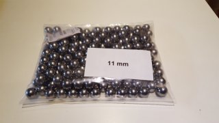 1 Kilo Stahlkugeln 11 mm 185st.