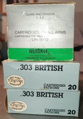 Munition .303 Britisch PMP 40 Patronen 174 grs. Soft Point - S&B 58 Patronen 180 grs. Full Point