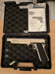 Colt government 1911 A1 CO2 Pistole 4,5 mm Diabolo, Nickel