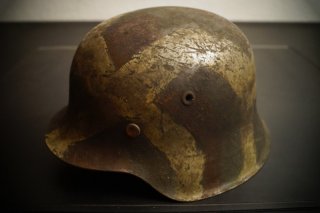 M42 Stahlhelm, SELTEN, Spätkriegsfertigung, wk2, Tarnung