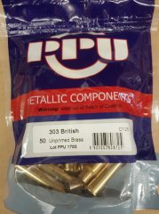 .303 British PPU Boxer-Hülsen 50 stk C-125 #