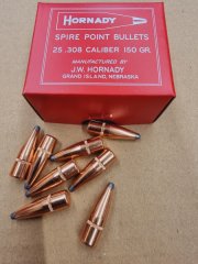 .30/.308/150grs. Spire Point (Teilmantel)Hornady Geschosse 500 stk #3175#