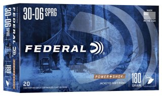 .30-06/180 grs. Federal Power Shok 20 stk. No. 3006B #