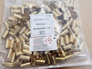9mm Hülsen von PPU gezündert 200 stk K-033 #