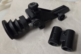 Feinwerkbau 300 S Visierung kompl -Diopter m. orig. Dioptergummi + Korntunnel u. Ringkorn