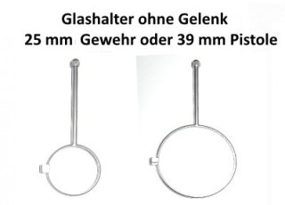 Glashalter für Schiessbrillen 25 mm und 39 mm