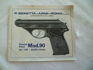 Beretta Mod. 90, orig. Manual