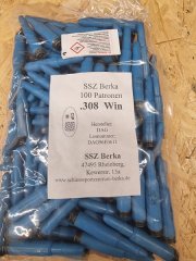 .308win/ 7,62x51 DAG Kurzbahn-Übungspatronen 100 Stk.
