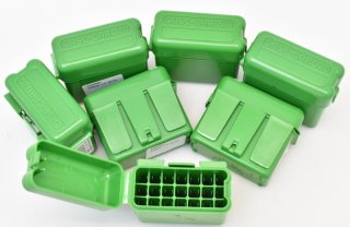 7 Case Gard Gürtel Munitionsboxen Small Rifle .22 Hornet, 222,223, usw...
