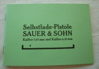 SELBSTLADE-PISTOLE Sauer - Sohn, Manual