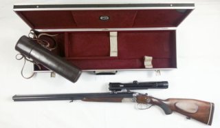 Sauer & Sohn Drilling Modell 3000 mit Original-Koffer & Zeiss Diavari 1,5-6x & Original-Köcher