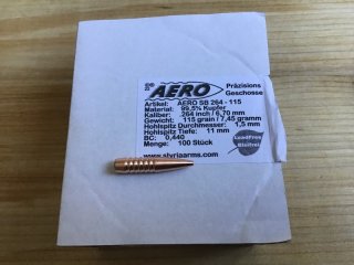 50 Aero Geschosse 6,5mm 115gr