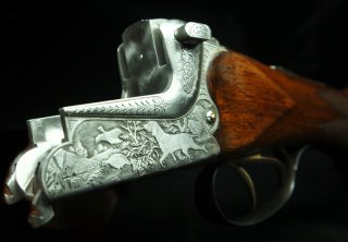 Merkel Suhl 201E Kal. 12/70 mit schöner Jagdgravur