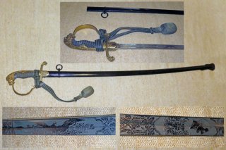 Preußischer Löwenkopfsäbel Säbel der Artillerie für Offiziere mit Portepee um 1900