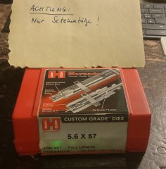 Hornady Custom Grade Setz Matritze 5,6x57 5,6 x 57 neu