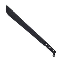Militärmachete 45,5 / 58cm - mit Säge und Klingenschärfer + Plastikscheide