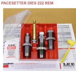 LEE 3-Die-Pacesetter Langwaffen Matrizensatz-SET Full-Length | .222 Rem. 222 Remington | #90501 NEU
