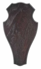 1 x Trophäenbrett EICHE 1 DUNKEL 52cm x 26cm | Hirschschild Rotwild Hirsch Damwild Rothirsch ...