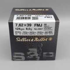 S&B 7,62x39 8Gramm/124gr. VM 400er Karton