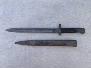 Spanisches Bajonett M1892/93 / M1893 1. Modell – Simson & Co Suhl – mit Scheide