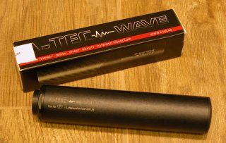 @ A-TEC WAVE ALU 1/2"-20 UNF Hochleistungs "F" Schalldämpfer für Luftgewehr & LuPi Kal. 4,5 & 5,5