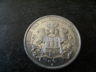 Silbermünze Deutsches Reich 3 Mark 1912
