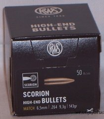 100St. RWS Geschosse .5,6mm(.224) - 46(3,0gramm) - MATCH JAGD - #214 57 82