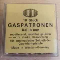 Wadie Gaspatronen Kal. 8mm