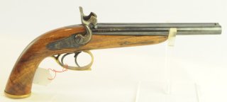 Doppelläufiger Percussionsvorderlader Pistole Mod. Crossair Jager cal .44 (black Powder)